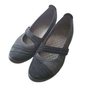 Clark's Privo 8 black leather Mary Jane slip on